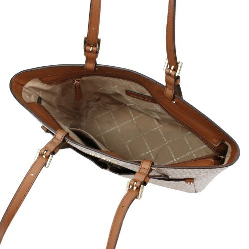 MICHAEL KORS トートバッグ ホワイト/ブラウン マイケルコース MICHAEL KORS トートバッグ （ホワイト