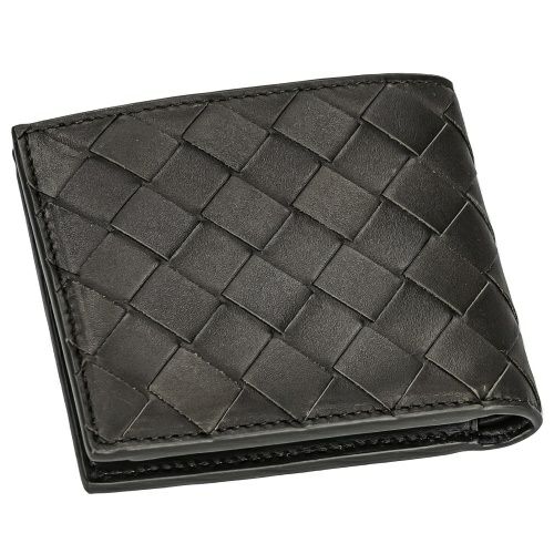 ボッテガヴェネタ 二つ折り財布 メンズ イントレチャート INTRECCIATO カーキ BOTTEGA VENETA 605722 VCPQ4  3203 | GINZA LoveLove（ラブラブ）