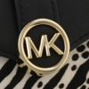 マイケルコース 三つ折り財布 レディース カルメン ミディアム フラップ ビルフォールド ウォレット ブラック MICHAEL KORS 35H3GNMF6H BLACK