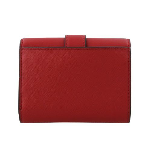 マイケルコース 三つ折り財布 レディース カルメン ノン レザー ヴィーガン レッド MICHAEL KORS 35T2SNMF6L BRIGHT  RED | GINZA LoveLove（ラブラブ）