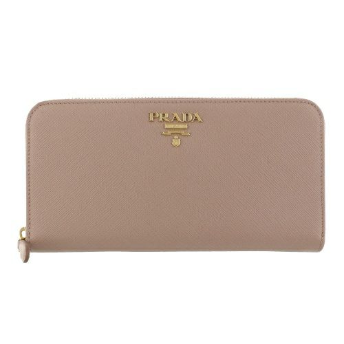 プラダ 長財布 レディース SAFFIANO METAL ORO サフィアーノメタル オロ ベージュ PRADA 1ML506 QWA F0236  CIPRIA | GINZA LoveLove（ラブラブ）