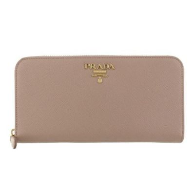 プラダ PRADA 二つ折り財布 レディース ピンクベージュ 1ML225 QWA F0236 CIPRIA | GINZA  LoveLove（ラブラブ）