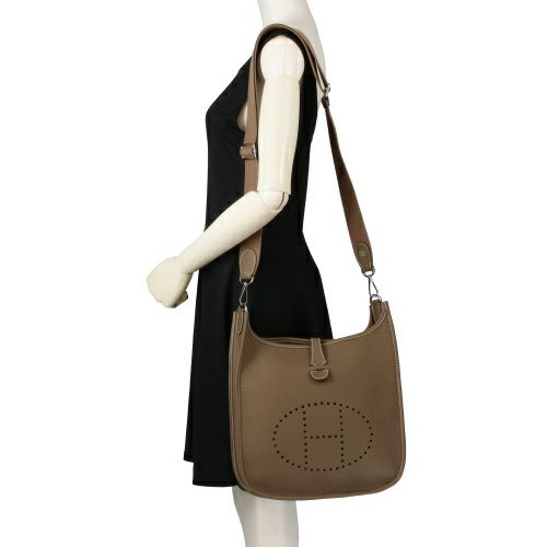 エルメス エヴリンIII PM エトゥープ トリヨンクレマンス シルバー金具 B刻印 HERMES Evelyne3 PM