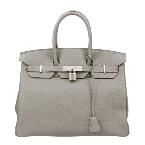 エルメス バーキン35 グリメイヤー トゴ シルバー金具 U刻印 HERMES 