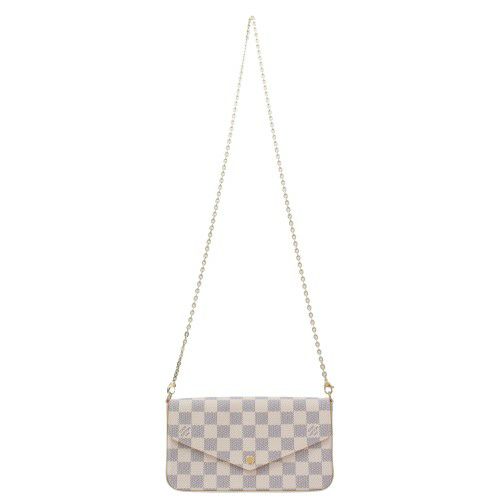 ルイヴィトン ショルダーバッグ ダミエ･アズール ポシェット・フェリシー ホワイト LOUIS VUITTON N40491