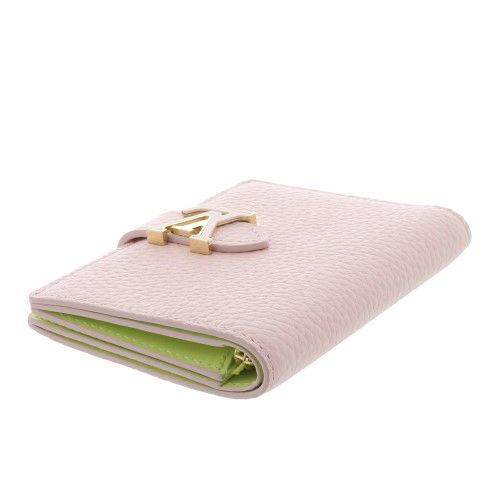 ルイヴィトン 二つ折り財布 トリヨン LV ヴェルティカル CPウォレット ピンク LOUIS VUITTON M82144 ローズジャスミン