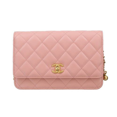 シャネル チェーンウォレット レディース ココマーク ピンク CHANEL 