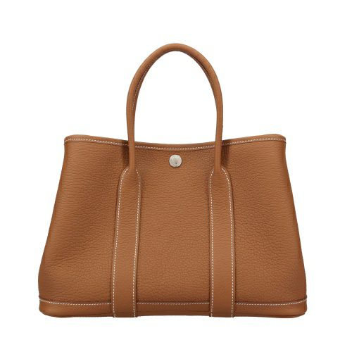 エルメス ガーデンパーティ30 TPM ゴールド ネゴンダ シルバー金具 B 