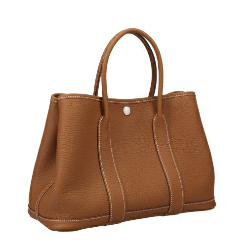 エルメス ガーデンパーティ30 TPM ゴールド ネゴンダ シルバー金具 B 