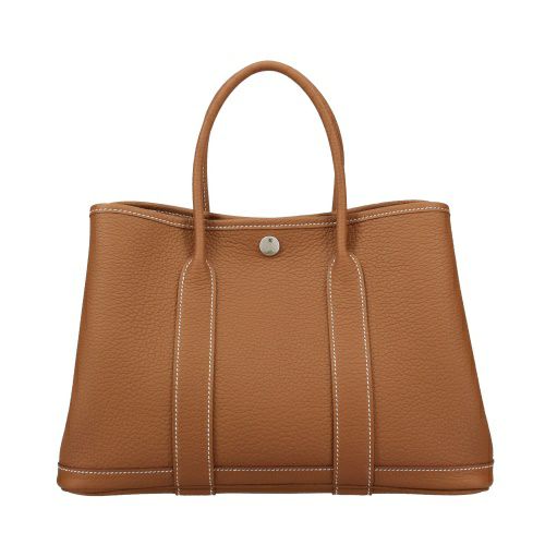 エルメス ガーデンパーティ30 TPM ゴールド ネゴンダ シルバー金具 B 