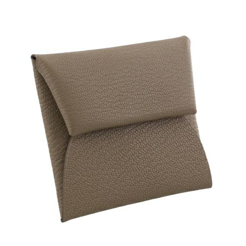 エルメス バスティア エトゥープ ヴォーエプソン シルバー金具 B