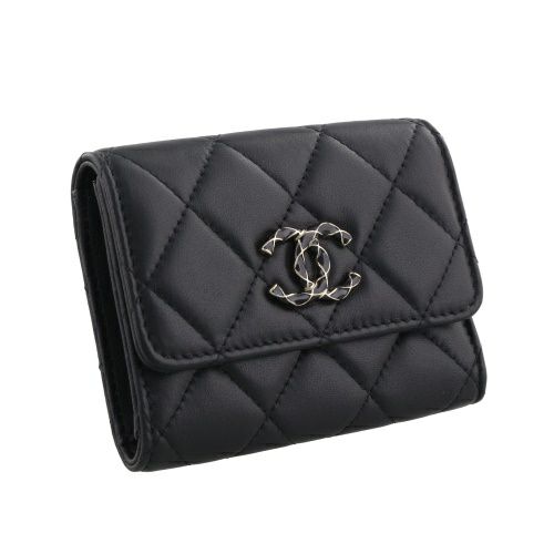 シャネル 名刺入れ カードケース レディース ブラック CHANEL AP3624 B14330 C3905