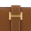 エルメス ベアンコンパクト ゴールド ヴォーエプソン ゴールド金具 B刻印 HERMES BEANT COMPACT