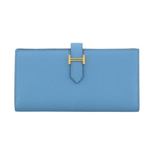 エルメス ベアンスフレ セレステ ヴォーエプソン ゴールド金具 B刻印 
