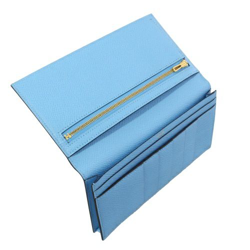 エルメス ベアンスフレ セレステ ヴォーエプソン ゴールド金具 B刻印 