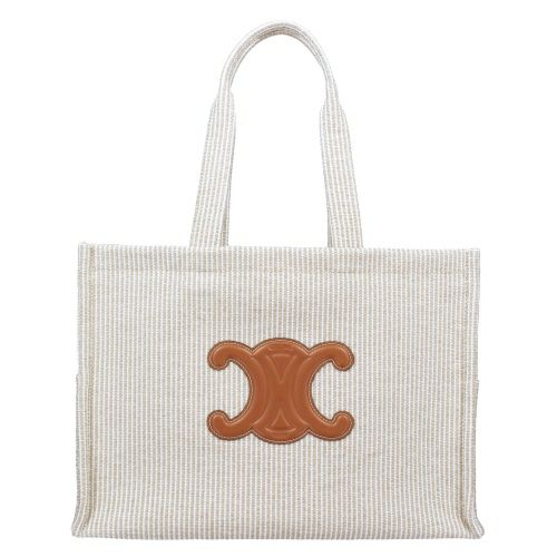 セリーヌ トートバッグ レディース ナチュラル/タン ラージ カバ タイス CELINE 196762FEE 02BG NATURAL/TAN