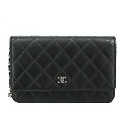 シャネル チェーンウォレット レディース ブラック CHANEL AP0250 