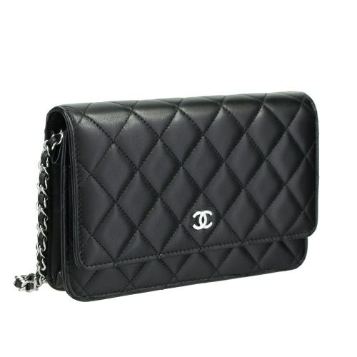 シャネル チェーンウォレット レディース ブラック CHANEL AP0250 Y01480 C3906