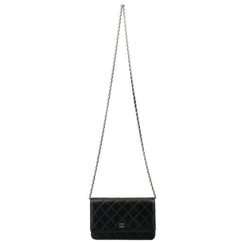 シャネル CHANEL ココマークロゴ ハンドバッグ レザー ブラック