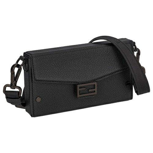 フェンディ ショルダーバッグ メンズ ブラック フォンポーチFENDI  