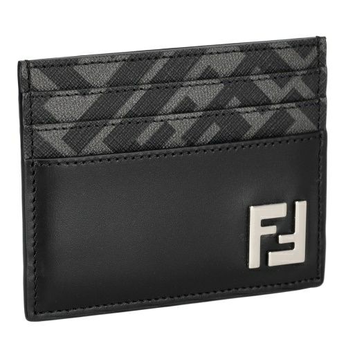 フェンディ カードケース メンズ ブラック FFスクエア カードケースFENDI 7M0164 0AFF2 F0GXN