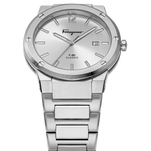 フェラガモ 腕時計 メンズ シルバー F-80CLASSIC FERRAGAMO