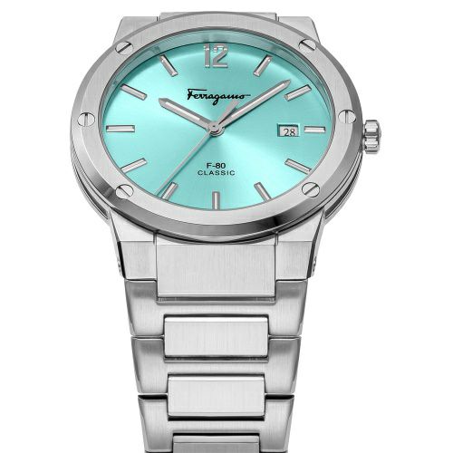 フェラガモ 腕時計 メンズ ライトブルー F-80CLASSIC FERRAGAMO SFDT02323