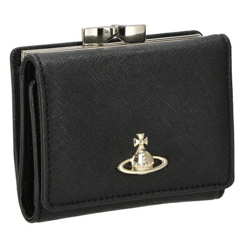 ヴィヴィアンウエストウッド 三つ折り財布 レディース ブラック Vivienne Westwood 51010018 SAFFIANO N403 BLACK