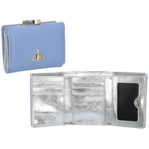 ヴィヴィアンウエストウッド 三つ折り財布 レディース ライトブルー Vivienne Westwood 51010018 K403 LIGHT?BLUE