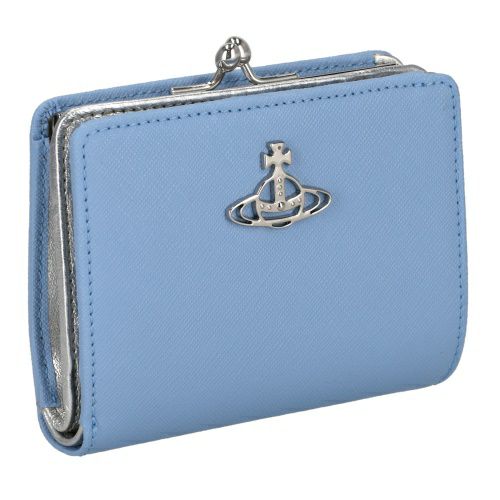 ヴィヴィアンウエストウッド 二つ折り財布 レディース ライトブルー Vivienne Westwood 51010020 K403  LIGHT?BLUE | GINZA LoveLove（ラブラブ）