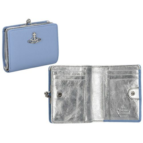Vivienne Westwood ヴィヴィアンウエストウッド 二つ折り財布 レディース ブルー 51010043 SAFF BLU