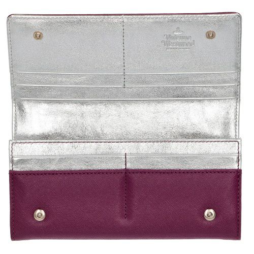 ヴィヴィアンウエストウッド 長財布 レディース パープル Vivienne 