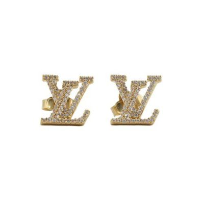 ルイヴィトン ピアス ピアス･LVアイコニック ストラス LOUIS VUITTON M00609 ゴールド