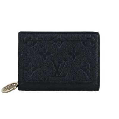 ルイヴィトン 二つ折り財布 ポルトフォイユ･クレア モノグラムアンプラント LOUIS VUITTON M82793 ネイビーブルー