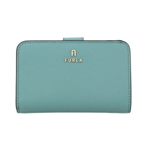 フルラ 二つ折り財布 レディース ブルー カメリア M FURLA WP00314 ARE000 2718S VERDERAME BALLERINA i int.