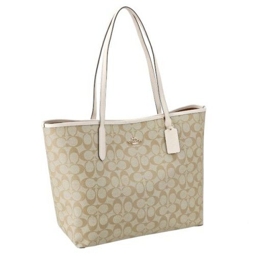 [コーチ] COACH トートバッグ ライトカーキ×チョーク レディース COACH トートバッグ ライトカーキ×チョーク