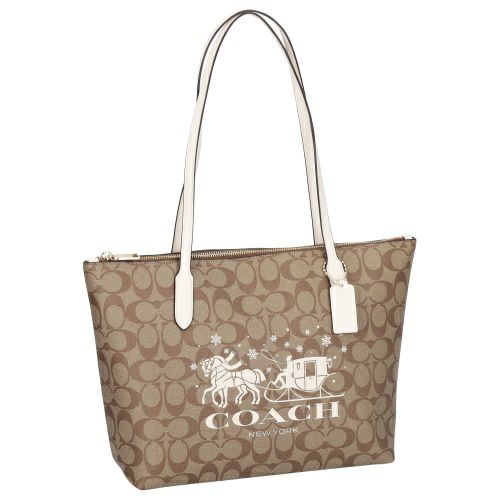 コーチ アウトレット トートバッグ レディース カーキ/チョーク COACH OUTLET CN626 IMDJ8