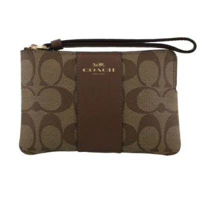 コーチ アウトレット ポーチ レディース カーキ/サドル COACH OUTLET 