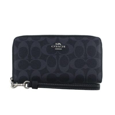 コーチ アウトレット COACH 長財布 レディース シグネチャー ブラック C4452 SVTSQ | GINZA LoveLove（ラブラブ）