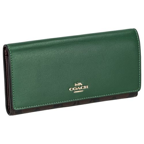 コーチ アウトレット 長財布 レディース ブラウン/ダークパイン COACH OUTLET C5966 IMW7C