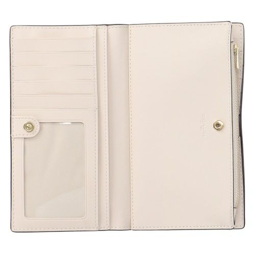 コーチ アウトレット 長財布 レディース ライトカーキ/チョーク COACH