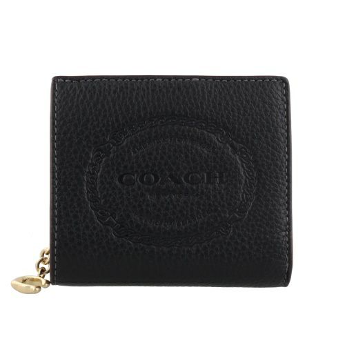 コーチ アウトレット 二つ折り財布 レディース ブラック COACH OUTLET CM216 IMBLK