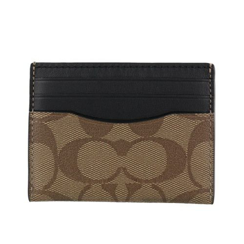 コーチ アウトレット カードケース レディース タン/ブラック COACH 