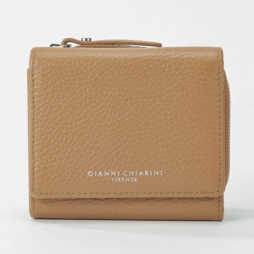 ジャンニ キアリーニ 三つ折り財布 レディース ブラウン コンパクトウォレット GIANNI CHIARINI PF5080 GRN CAMMELLO  | GINZA LoveLove（ラブラブ）