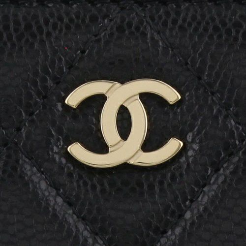 シャネル 二つ折り財布 レディース ブラック CHANEL AP3388 B10583 C3906 BLACK