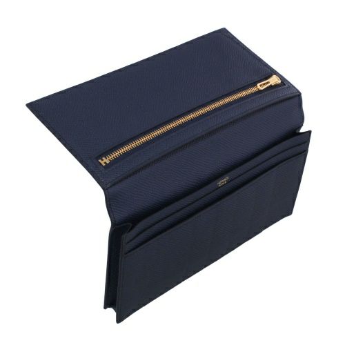 正規品 HERMES エルメス べアンスフレ ブルーインディゴ×ゴールド金具 エルメス ベアンスフレ ブルーインディゴ ヴォーエプソン