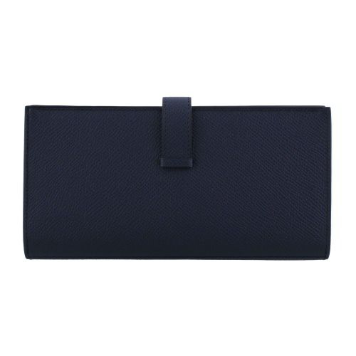 エルメス ベアンスフレ ブルーインディゴ ヴォーエプソン ゴールド金具 B刻印 HERMES Bearn Soufflet