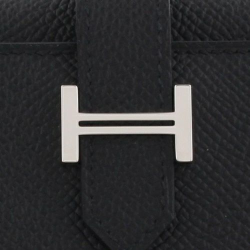 エルメス ベアンコンビネ ノワール ヴォーエプソン シルバー金具