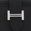 エルメス ベアンコンビネ ノワール ヴォーエプソン シルバー金具 B刻印 HERMES Bearn Conbine