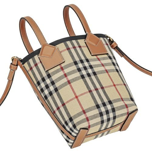 バーバリー トートバッグ レディース ベージュ ミニ ロンドン トートバッグ BURBERRY 8070461 BEIGE